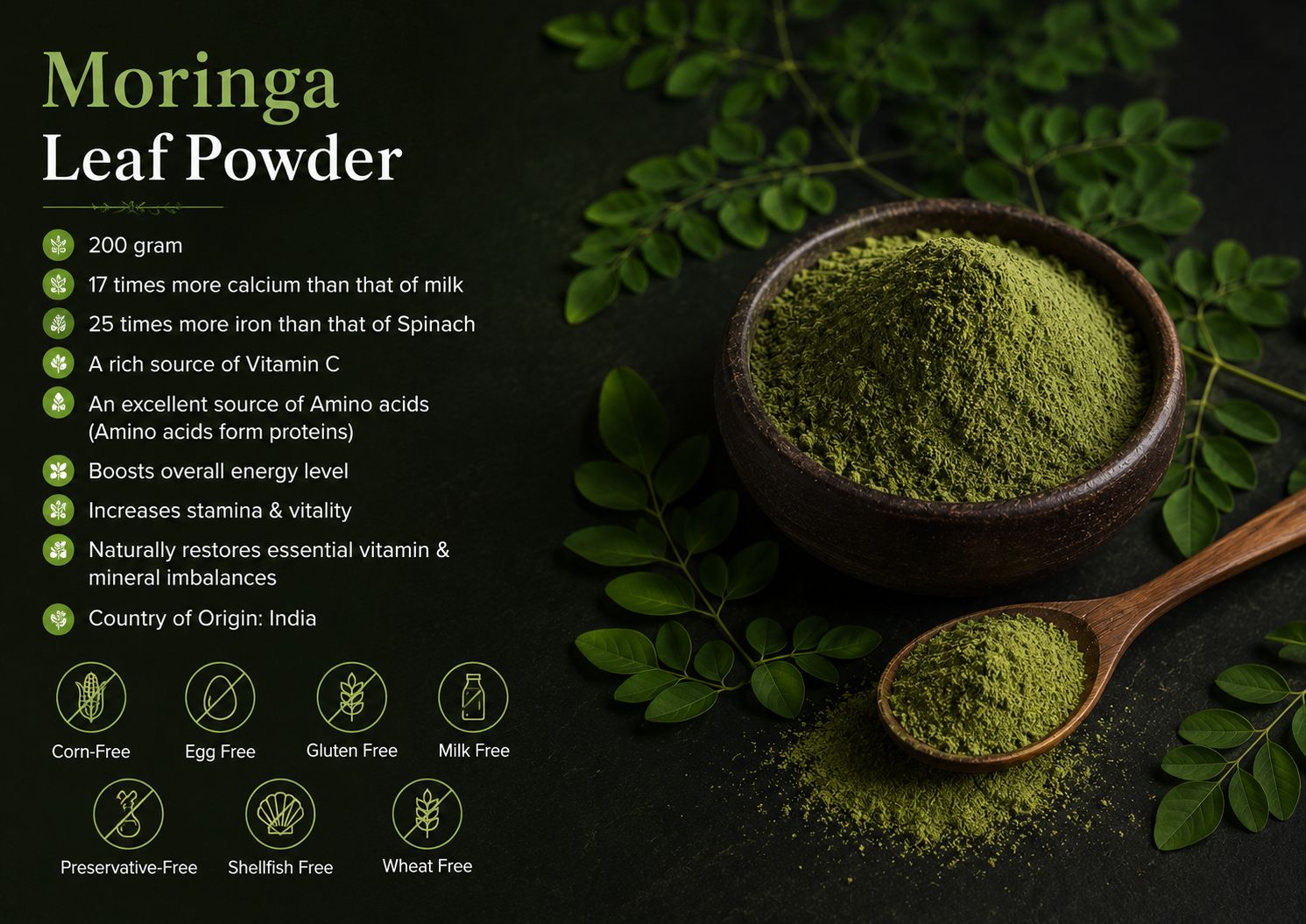 Buy online Moringa Leaf Powder