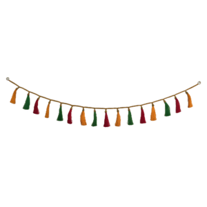 2 Set | Traditional Indian Tassel Toran | Handmade Ethnic Door Hanging for Puja & Weddings